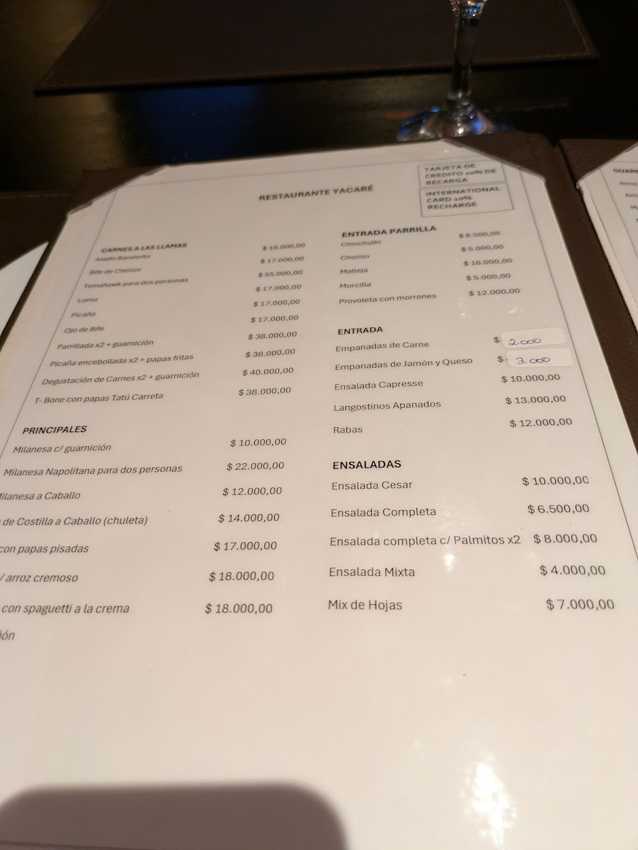 Menu Yacare-10